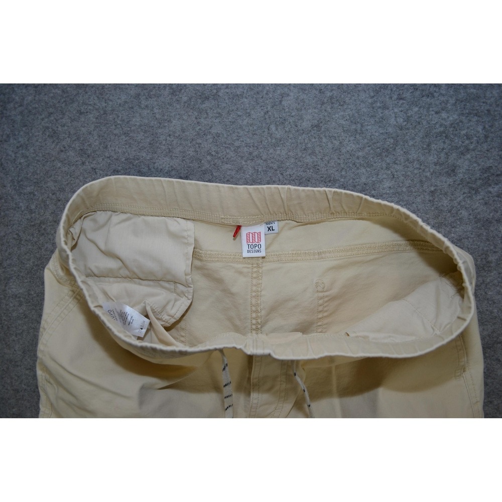 Topo Designs Pants Mens XL Beige Jogger Elastic Waist Drawstring Organic Cotton - Picture 9 of 16